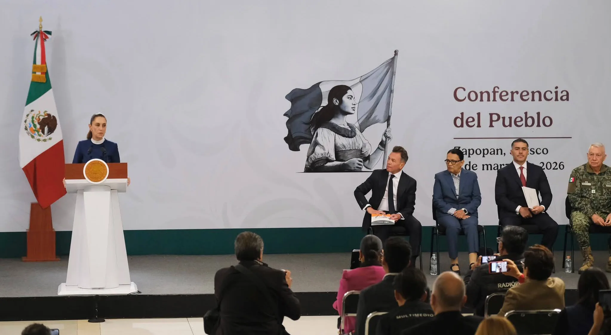 “Estamos trabajando por la Paz” Sheinbaum durante su visita a Jalisco