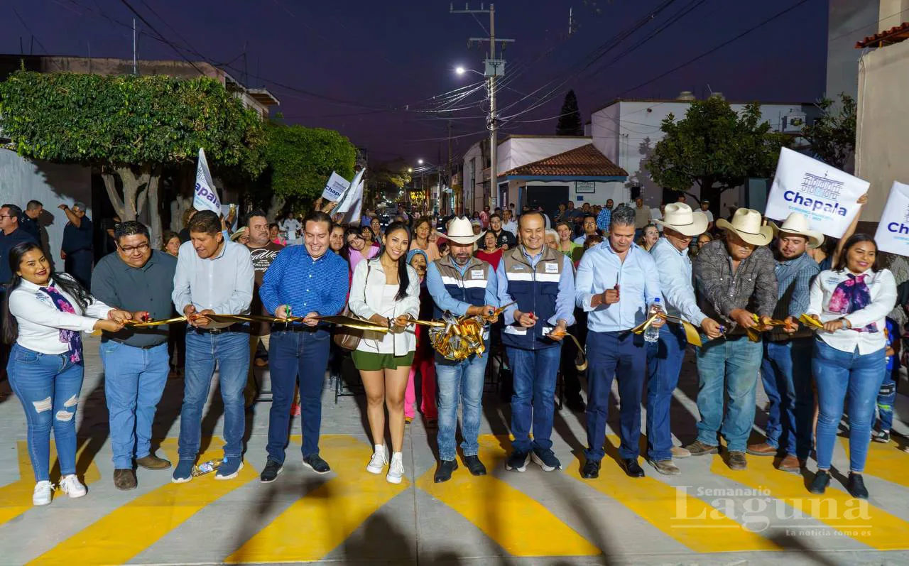 Inauguran calle Zaragoza en Chapala
