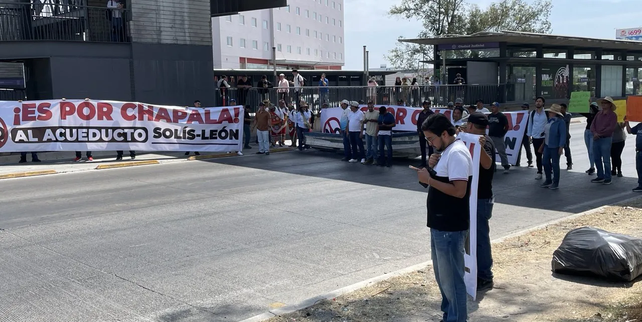 Protestan en Guadalajara contra Acueducto Solís-León