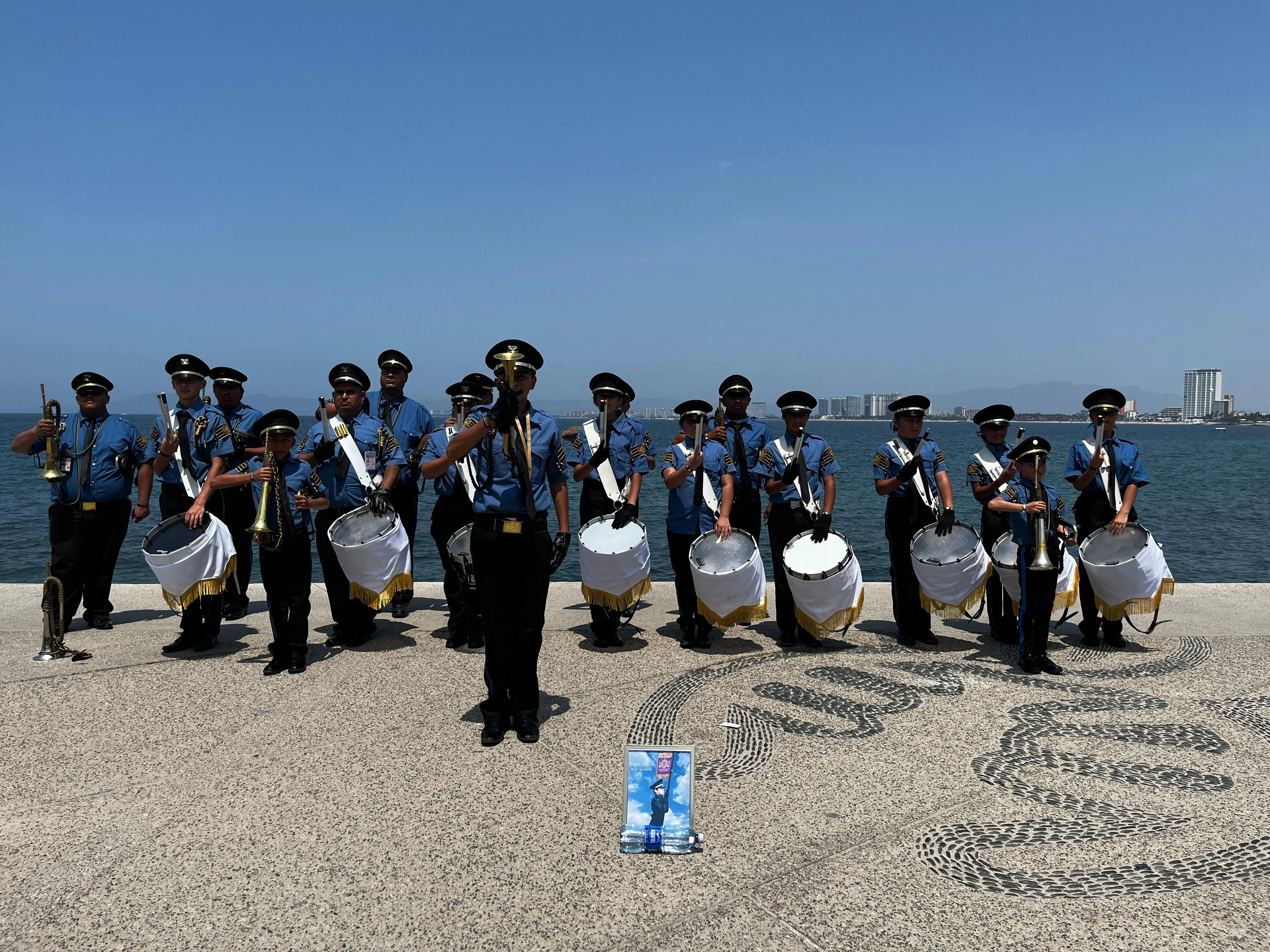 Bandas de Guerra de Chapala y Jocotepec destacan en Puerto Vallarta