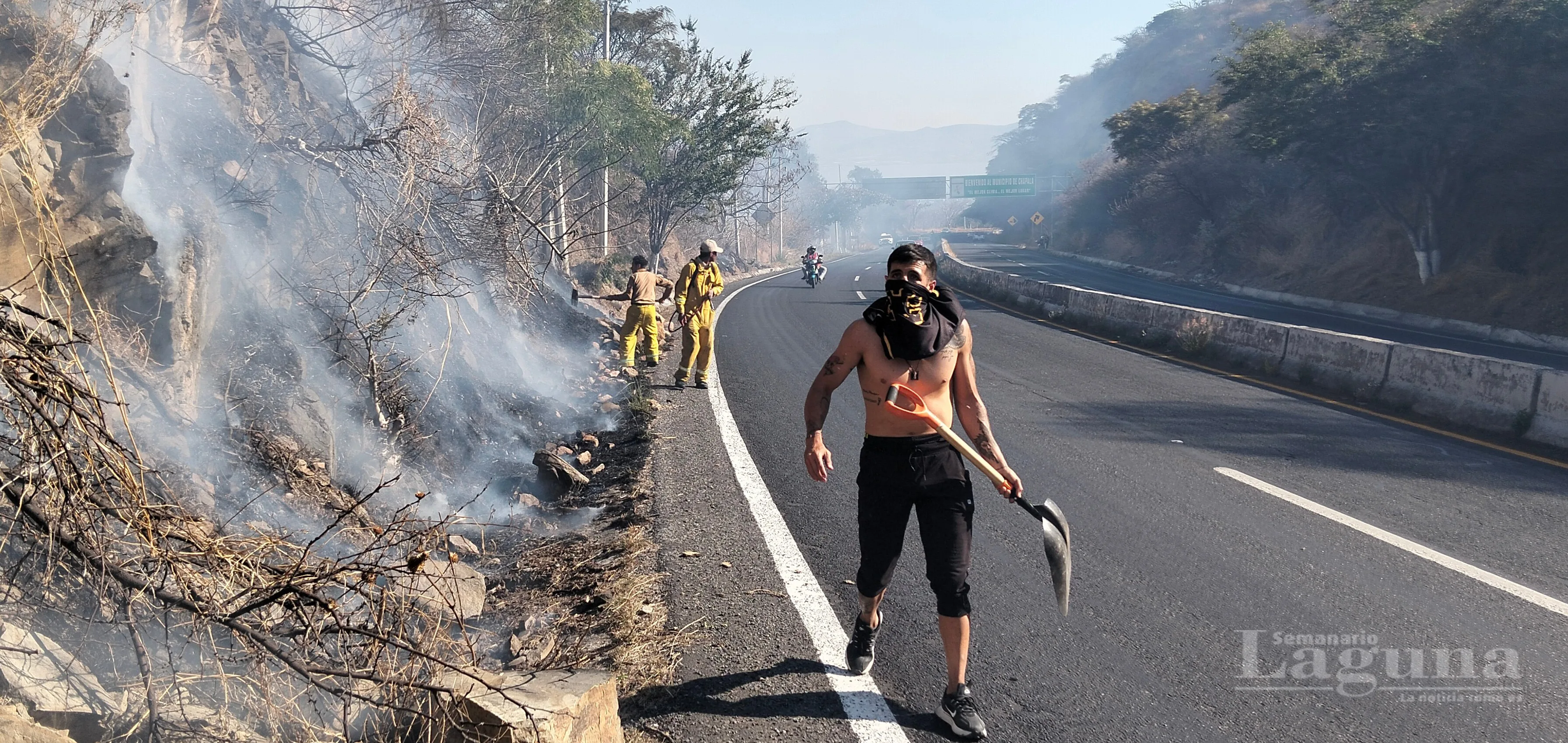 Controlan fuerte incendio en Chapala tras afectar 153 hectáreas; vecinos denuncian deficiencias en la respuesta inicial