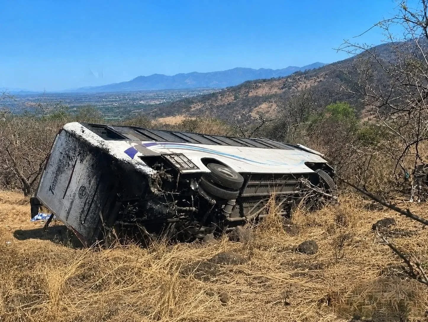 Deja siete muertos camión desbarrancado