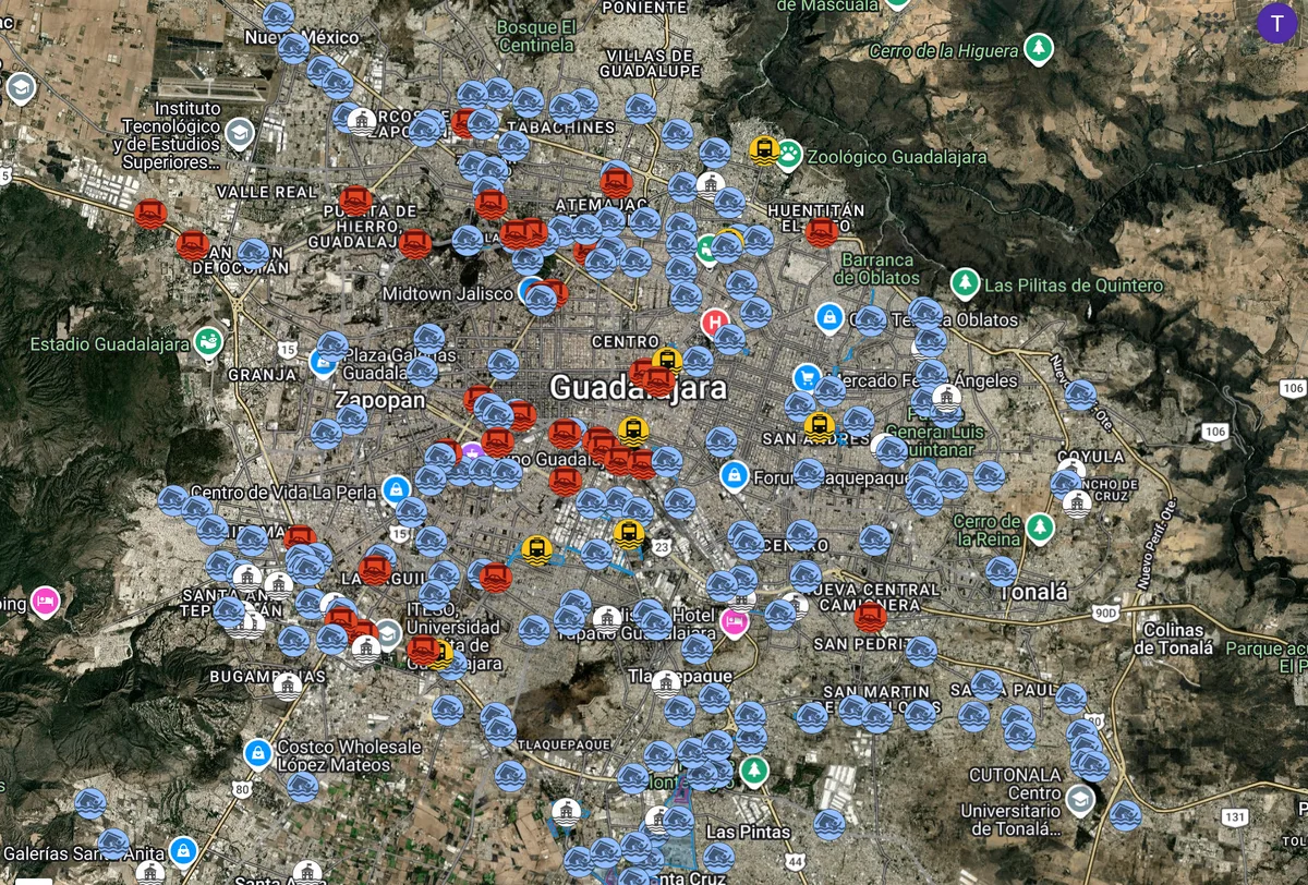 App Jalisco Alerta incorpora mapa con zonas de inundación identificadas en el AMG