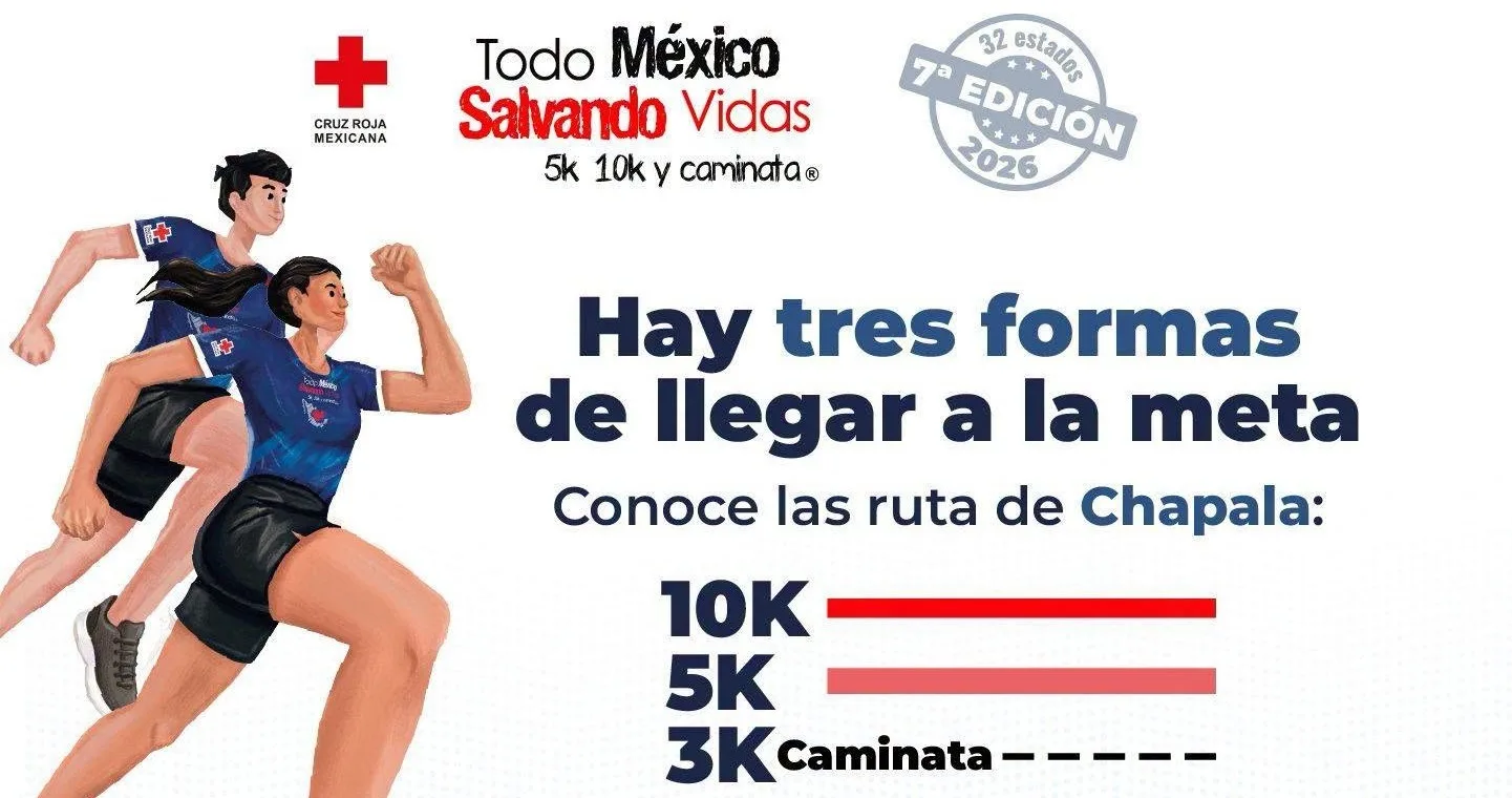 Se suma Chapala  a “Todo México Salvando Vidas”, la carrera nacional de Cruz Roja 